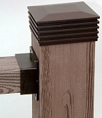 Крышка верхняя для столба ДПК ограждения Holzhof WoodStyle