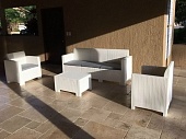 Комплект мебели для ресторана NEBRASKA 3 SET (5 мест) белый